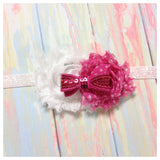 MacKenzie- White and Hot Pink Polka Dot Headband